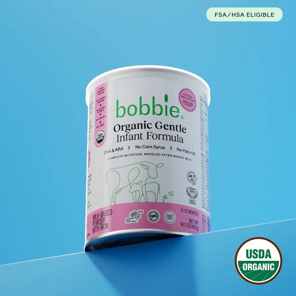 Bobbie Organic Gentle Formula - 4 unopened brand new cans!
